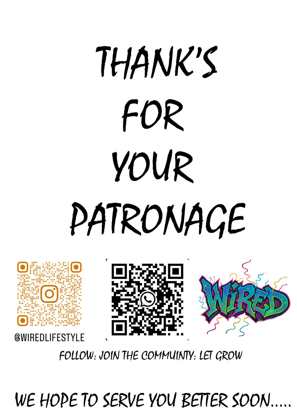 "Thank You! Order confirmed